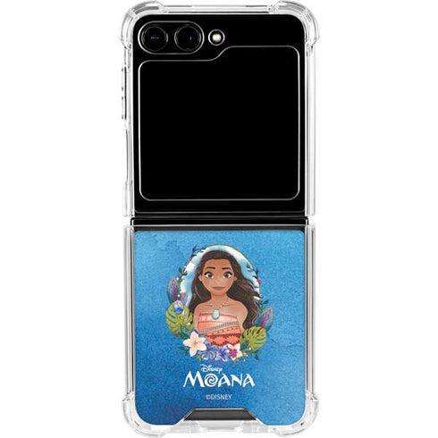 Disney Princess Moana Portrait Galaxy Z Flip6 Clear Case